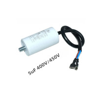 Конденсатор 5 мкф CBB65 440-450V пластик с проводом
